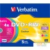 DVD+RW диск Verbatim Colour 4.7Gb 4x 43297 (5 шт.). Фото №1