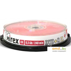 DVD-R DL диск Mirex 8.5Gb 8x по 10 шт. Cake box UL130062A8L