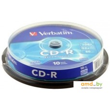 CD-R диск Verbatim 700Mb 52x 43437 (10 шт.)