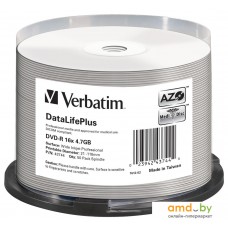 DVD-R диск Verbatim 4.7GB 16x 43744 (50 шт.)