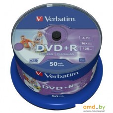 DVD+R диск Verbatim 4.7Gb 16x 43512 (50 шт.)