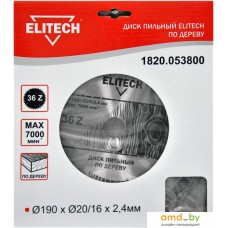 Пильный диск ELITECH 1820.053800