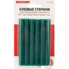 Клеевые стержни Rexant 09-1228 (6 шт, зеленый)