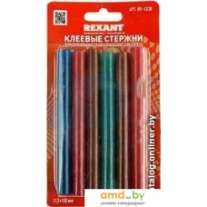 Клеевые стержни Rexant 09-1230 (12 шт, разноцветный)