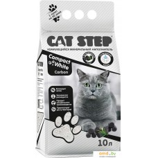 Наполнитель для туалета Cat Step Compact White Carbon 10 л