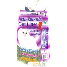 Наполнитель для туалета Pussy Cat комкующийся 4.5 л