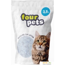 Наполнитель для туалета Four Pets силикагелевый 3.5 л