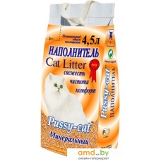 Наполнитель для туалета Pussy Cat минеральный 4.5 л