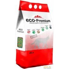 Наполнитель для туалета Eco-Premium с ароматом тутти-фрутти 20 л