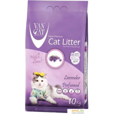 Наполнитель для туалета Van Cat Lavender с ароматом лаванды 10 кг