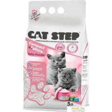 Наполнитель для туалета Cat Step Compact White Baby Powder для котят 5 л