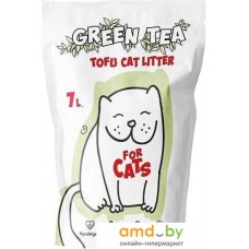 Наполнитель для туалета For Cats Tofu Natural (зеленый чай) 7 л