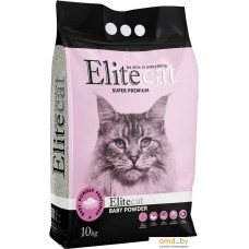 Наполнитель для туалета EliteCat Baby Powder с ароматом детской пудры 10 кг