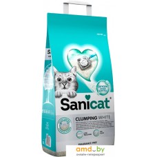 Наполнитель для туалета Sanicat Clumping White Active 10л