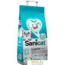 Наполнитель для туалета Sanicat Clumping White Cotton Fresh 10л