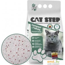 Наполнитель для туалета Cat Step Compact White French Soap (с ароматом марсельского мыла) 5 л