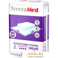 Пеленки Tereza Med Впитывающие Super 60x60 (5 шт)