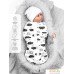 Пеленка-кокон Amarobaby Soft Hugs Облака (белый, р-р 56-68). Фото №2