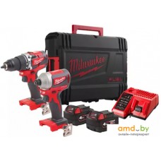 Milwaukee M18 CBLPP2A-402C 4933464536 (шуруповерт, винтоверт, 2 АКБ, кейс)