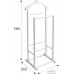 Стойка для одежды Мебелик В 30Н (белый). Фото №2