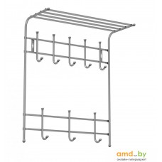 Вешалка для одежды Nika с полкой ВПТ8 (серебро)