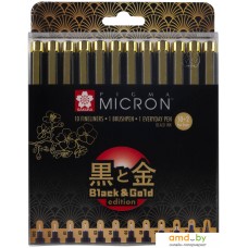 Набор линеров Sakura Pen Pigma Micron Black & Gold POXSDKB12YOS (12 шт)