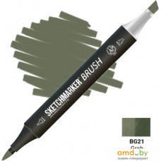 Маркер художественный Sketchmarker Brush Двусторонний BG21 SMB-BG21 (зеленый грейфер)