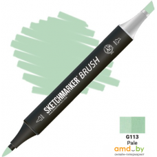 Маркер художественный Sketchmarker Brush Двусторонний G113 SMB-G113 (бледно-зеленый)