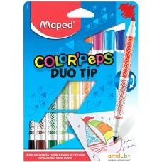 Фломастеры Maped Duo Tip Color Peps 849010 (10шт)