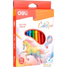 Фломастеры Deli ColoRun EC10000 (12 цв)