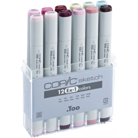 

Маркер художественный Copic Sketch EX-1 21075415 (12 цв), Sketch EX-1 21075415 (12 цв)
