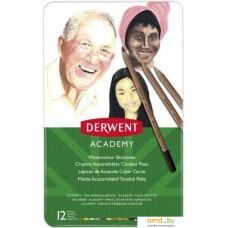 Набор акварельных карандашей Derwent Academy 2300386 (12 цв)