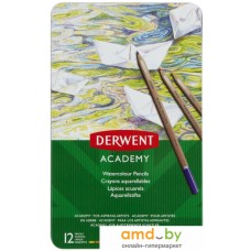 Набор акварельных карандашей Derwent Academy Watercolour 2301941 (12 цветов)