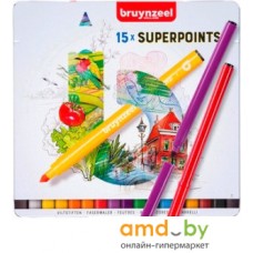 Набор маркеров Bruynzeel Super Point 60324015 (15шт)