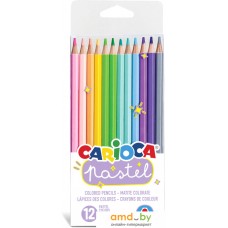 Набор цветных карандашей Carioca Pastel 43034 (12 цв)