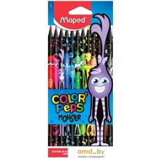 Набор цветных карандашей Maped Color Peps Monster 862612 (12 цв)