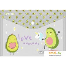 Папка-конверт deVente Avocado 3079229 (матовый полупрозрачный с рисунком)