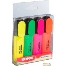 Текстовыделитель Kores Bright Liner 36140.01 (4 шт)