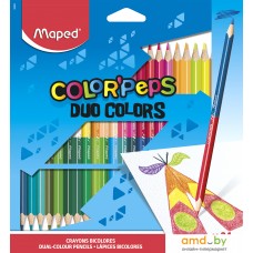 Набор цветных карандашей Maped ColorPeps Duo 829602 (24 шт)