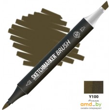 Маркер художественный Sketchmarker Brush Двусторонний Y100 SMB-Y100 (болотный)