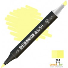 Маркер художественный Sketchmarker Brush Двусторонний Y64 SMB-Y64 (мягкий лайм)