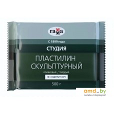 Пластилин скульптурный Гамма Студия 2.80.Е050.003 (500 г, оливковый, твердый)