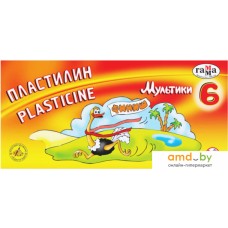 Пластилин Гамма Мультики 280015 (6 цв)