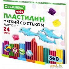 Пластилин восковой BRAUBERG Kids 106498 (24 цв)