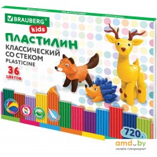 Пластилин BRAUBERG Kids Классический 106438 (36 цветов)