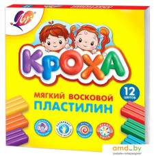 Пластилин восковой Луч Кроха 23С 1484-08 (12 цв)