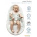 Матрас-кокон Amarobaby Premium Form 74х42х14 (белый/голубой). Фото №2