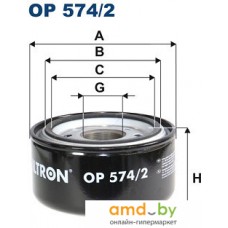 Масляный фильтр Filtron OP 574/2