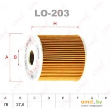 Масляный фильтр LynxAuto LO-203
