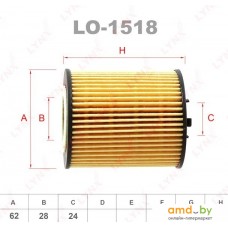 Масляный фильтр LynxAuto LO-1518